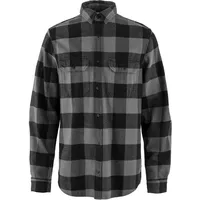 Fjällräven Övik Heavy Flannel Hemd Schwarz M