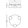 Philips Star Dreierspot aluminium