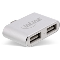 InLine Mini USB 2.0 Hub USB C Stecker auf