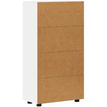 vidaXL Sideboard 55,5 x 29 x 103 cm Hochglanz Weiß