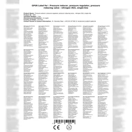 Druckminderer Stickstoff (N2), 1-leitig, Execution:3 bar