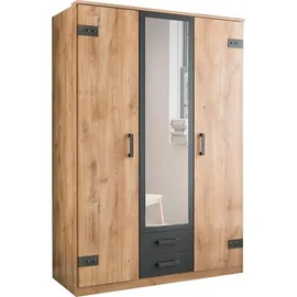 WIMEX Drehtürenschrank Cork 135 x 199 x 58 cm Braun