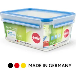 Emsa Frischhaltedose rechteckig himbeer 0,55/1,0/2,2 l 3-teilig