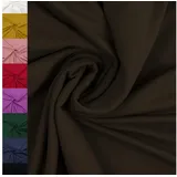 MAGAM-Stoffe Stoff "Finn", Jersey uni einfarbig ÖKO-TEX Meterware 50cm braun