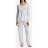 Hanro Pyjama Cotton Silk Weiß M