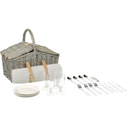 Picknickkorb CANELE Geflecht Braun