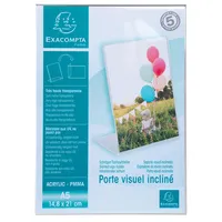 Exacompta 30x Tischaufsteller A5 Hochformat/Querformat Kristall