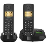 Gigaset Pure 100 AM Duo Clip Eco sw, Schwarz