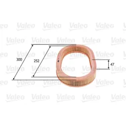 Luftfilter VALEO 585674 für Ford Escort IV Orion II Fiesta Turnier