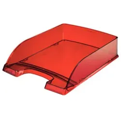 LEITZ Briefkorb A4 d.rot/transparent 5226-00-28
