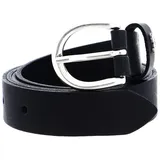 Mustang Damengürtel Leder 2,5 cm schwarz 85