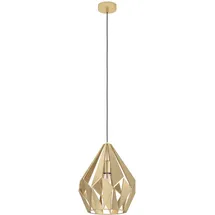 EGLO Carlton mit Lampenschirm goldfarben