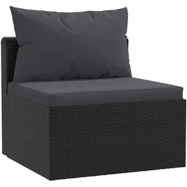 vidaXL Garten-Lounge-Set 5-tlg. schwarz