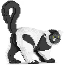 JEKCA Bricks Black and White Lemur 01 ST19ML56