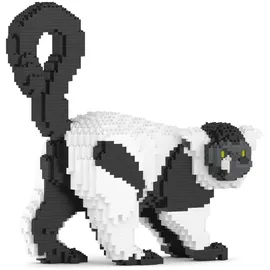 JEKCA Bricks Black and White Lemur 01 ST19ML56