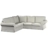 Dekoria Sofahusse Ektorp Ecksofa, Living II grau