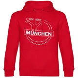 multifanshop München Kapuzensweatshirt 2023 rot Herren Gr. S