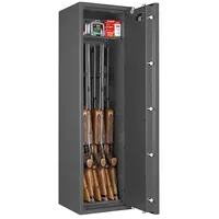 Stabilit Waffenschrank Country 215 E  (Geeignet für: Gemeinsame Aufbewahrung von Waffen und Munition, Einstellhöhe: Max. 1.318 mm, Elektronisches Zahlenschloss, Halterungen: 5, Sicherheitsstufe: Widerstandsgrad 1)