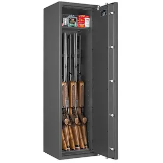 Stabilit Waffenschrank Country 215 E  (Geeignet für: Gemeinsame Aufbewahrung von Waffen und Munition, Einstellhöhe: Max. 1.318 mm, Elektronisches Zahlenschloss, Halterungen: 5, Sicherheitsstufe: Widerstandsgrad 1)