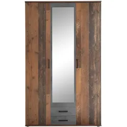 Schlafkontor Chicago Kleiderschrank Holzwerkstoff Melamin 3 Türen 120x196x54 cm