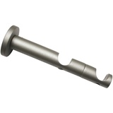 GARDINIA Kombiträger 2-Lauf offen für Ø 19 mm silber 9/6 cm, Metall