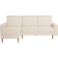 Max Winzer® Ecksofa Just Chill kubisches Schlafsofa im skandinavischen Stil, bequem, Recamiere links oder rechts montierbar, mit Rückenverstellung beige