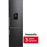Hanseatic HKGK17955CNFWDBI Kühl-Gefrierkombination (251 l, 1810 mm hoch, edelstahl/schwarz)