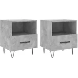 vidaXL Nachtschrank 40 x 35 x 47,5 cm Betongrau