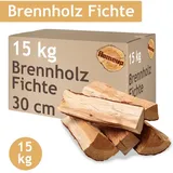 Flameup - Brennholz Fichte Kaminholz 5-500 kg Holz 30 cm Für Ofen und Kamin Kaminofen Feuerschale Grill Feuerholz Holzscheite Wood Kammergetrocknet