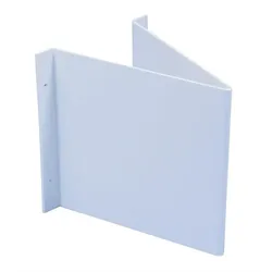 Winkelschild L148xB148 mm blanko weiß - WINK 148K