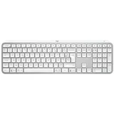 Logitech MX Keys S, Pale Gray, weiß/grau, LEDs weiß, Logi Bolt, USB/Bluetooth, FR (920-011569)