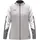 Polyesterjacke hellgrau/weiß/grau S
