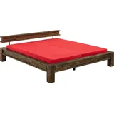 Hasena Balkenbett, Akazie, Holz, Akazie, massiv, 140x200 cm, in verschiedenen Größen erhältlich, Schlafzimmer, Betten, Einzelbetten