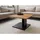 MASSIVMOEBEL24.DE Couchtisch Wildeiche Beige 80 x 80 x 43 cm