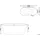 Beliani Havana freistehende Badewanne 170 x 80 cm (220 l)