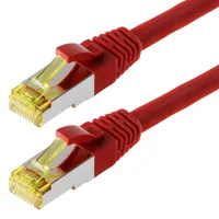 Helos Patchkabel, Cat6a, S/FTP, RJ-45/RJ-45, 20m, rot (118097)