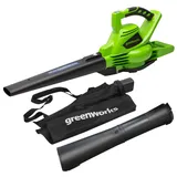 Greenworks Akku-Laubbläser/-sauger 40 V ohne Akku