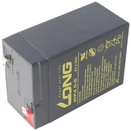 KungLong Kung Long WP4.5-6 Blei Akku 6 Volt 4,5Ah mit Faston 4,8mm