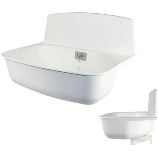 Otto Haas KG Haas KG Kunststoff-Universal-Ausgussbecken Marion, weiss, Komplett Set, 6200