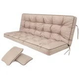 Sellbee Bankauflage 100 x 49 x 56 cm beige 2-tlg.