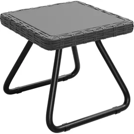 Tectake tectake® Sitzgruppe Modica für 2 Personen in Rattanoptik UV-beständig, Belastbarkeit Stuhl 120 kg, Schraubfüße