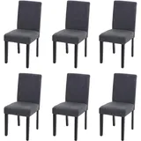 MCW Esszimmerstuhl Littau Textil anthrazitgrau 6er Set