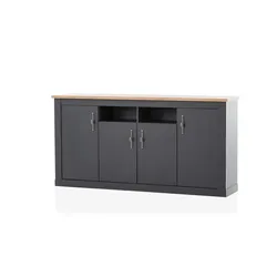 Sideboard  Calella , grau , Maße (cm): B: 200 H: 44