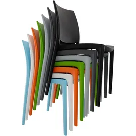 CLP Maya Gartenstuhl-Set 44 x 50 x 81 cm hellgrau 2 St.