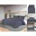 vidaXL Bettwäsche-Set Unifarben Grau 200 x 220 cm + 80 x 80 cm