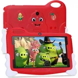 Kinder Tablet, 7'' Hd Display Android 13 Kinder WiFi Tablet Mit Kid-Proof Fall 32GB+64GB Erweiterbare Kleinkind Software Vorinstalliert Iwawa Für ... - Rot