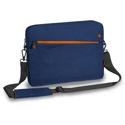 PEDEA Tablet Tasche 12,9 Zoll 32,8cm FASHION blau/orange Schutz Hülle mit Zubehörfach