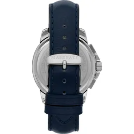 Maserati Successo Chronograph Blaues Leder 45 mm R8871621015