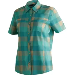 Maier Sports Kendra Short Sleeve Women turquoise check (M20282) 52