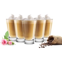 Sendez Latte-Macchiato-Glas 6 Latte Macchiato Gläser 310ml Kaffeegläser Teegläser, Klar